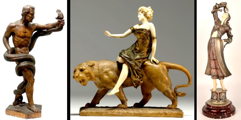 Paul Philippe Sculptures with Animals